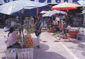 Markt in Takuap